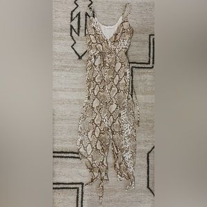 Snake Print Jumpsuit
